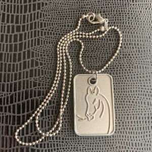 Unique Horse Head Pendant Front And Back See Pictures Vintage